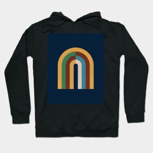 Colorblock rainbow - Mid century modern Hoodie